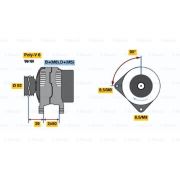 Слика 1 на Алтернатор BOSCH 0 986 041 280