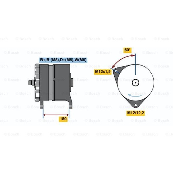 Слика на Алтернатор BOSCH 0 986 041 640