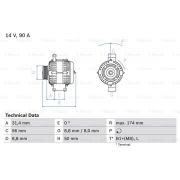 Слика 1 на Алтернатор BOSCH 0 986 042 530