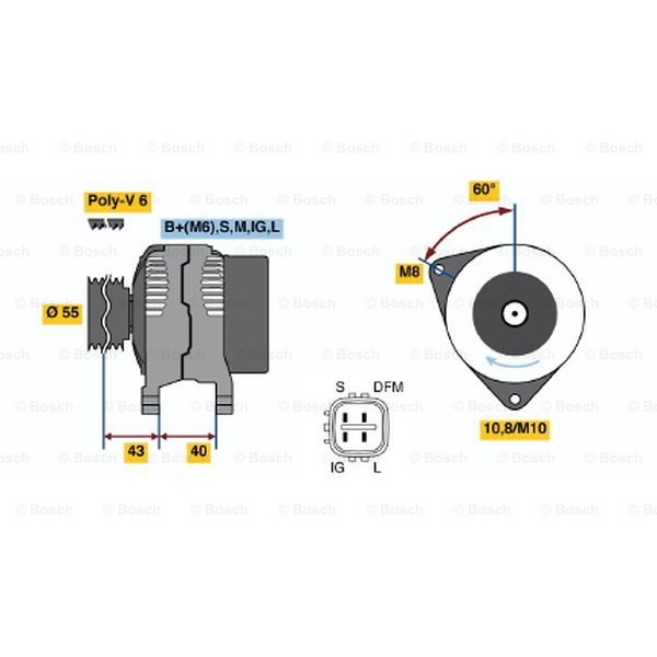 Слика на Алтернатор BOSCH 0 986 042 660