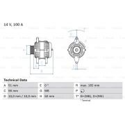 Слика 1 на Алтернатор BOSCH 0 986 043 680