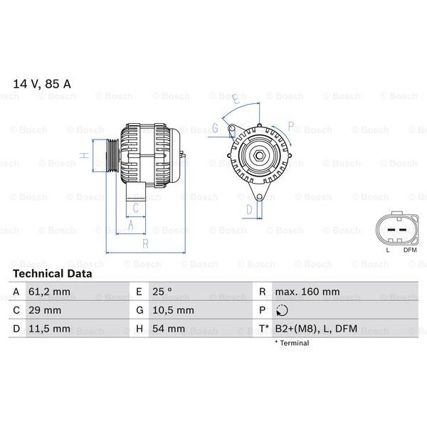 Слика на Алтернатор BOSCH 0 986 044 490