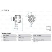 Слика 1 $на Алтернатор BOSCH 0 986 044 490