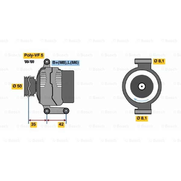 Слика на Алтернатор BOSCH 0 986 045 181