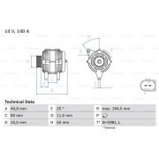 Слика 1 на Алтернатор BOSCH 0 986 046 210