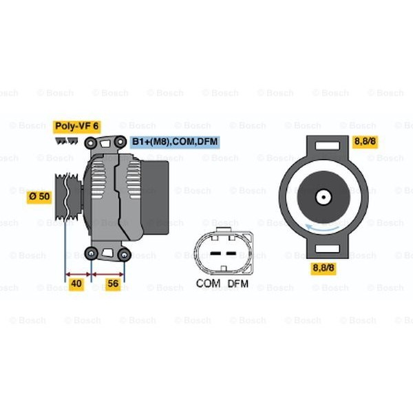 Слика на Алтернатор BOSCH 0 986 047 490