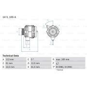 Слика 1 на Алтернатор BOSCH 0 986 048 791