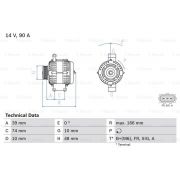 Слика 1 на Алтернатор BOSCH 0 986 049 980