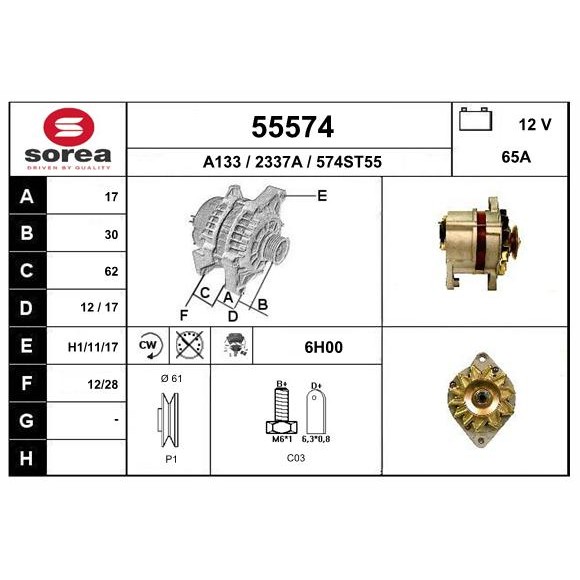 Слика на Алтернатор EAI 55574