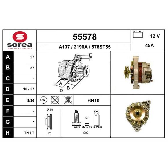 Слика на Алтернатор EAI 55578