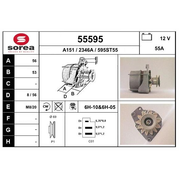 Слика на Алтернатор EAI 55595