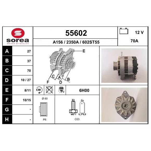 Слика на Алтернатор EAI 55602