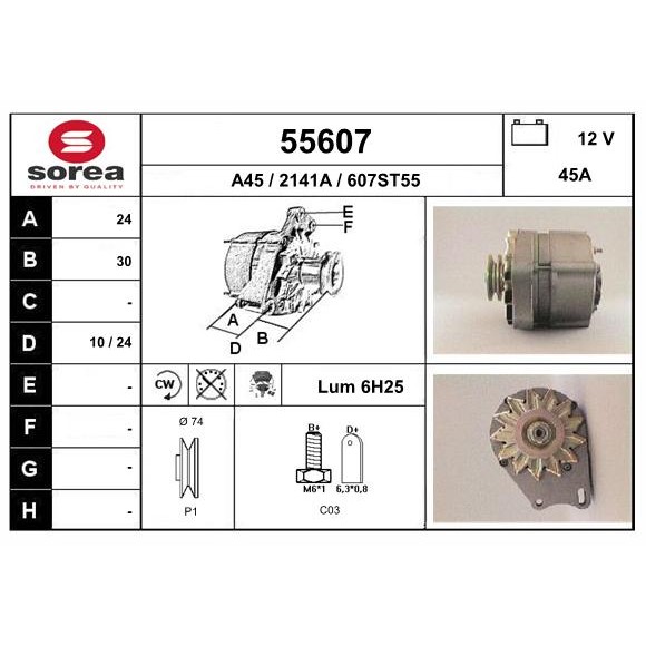 Слика на Алтернатор EAI 55607