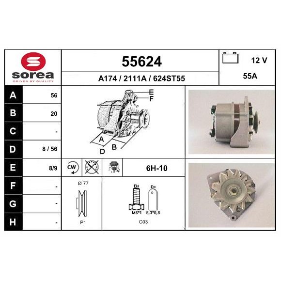 Слика на Алтернатор EAI 55624