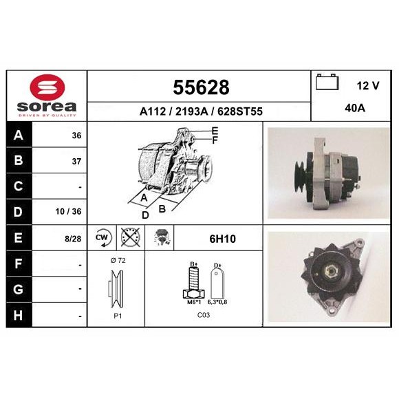 Слика на Алтернатор EAI 55628