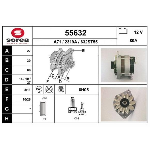 Слика на Алтернатор EAI 55632