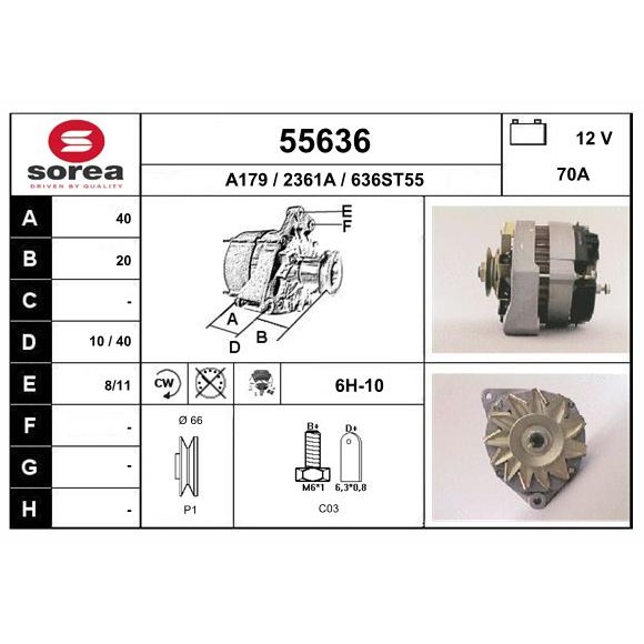 Слика на Алтернатор EAI 55636