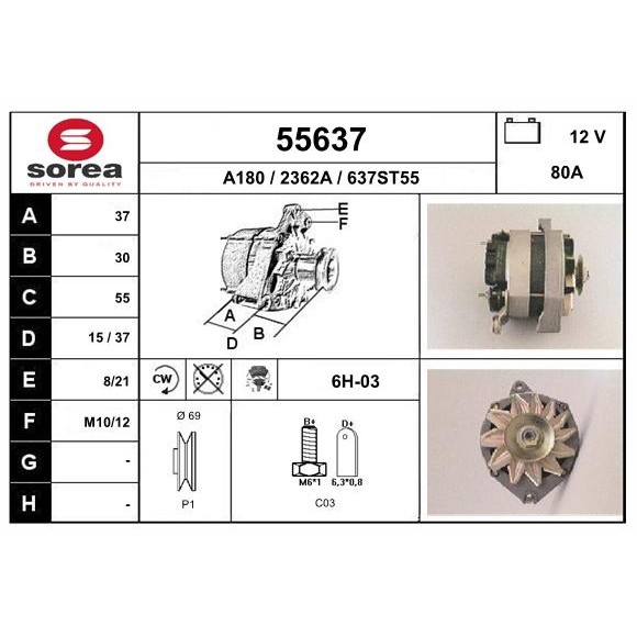 Слика на Алтернатор EAI 55637