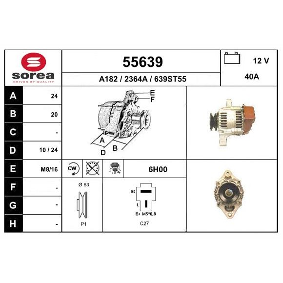 Слика на Алтернатор EAI 55639