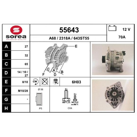 Слика на Алтернатор EAI 55643