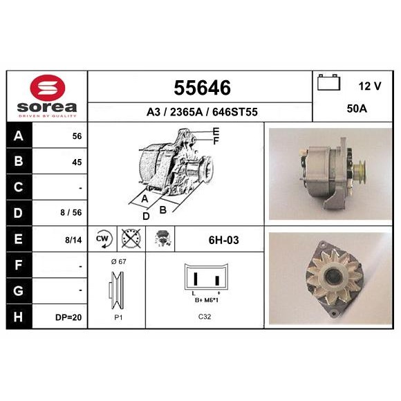 Слика на Алтернатор EAI 55646