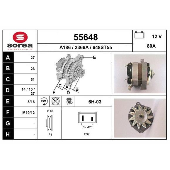 Слика на Алтернатор EAI 55648