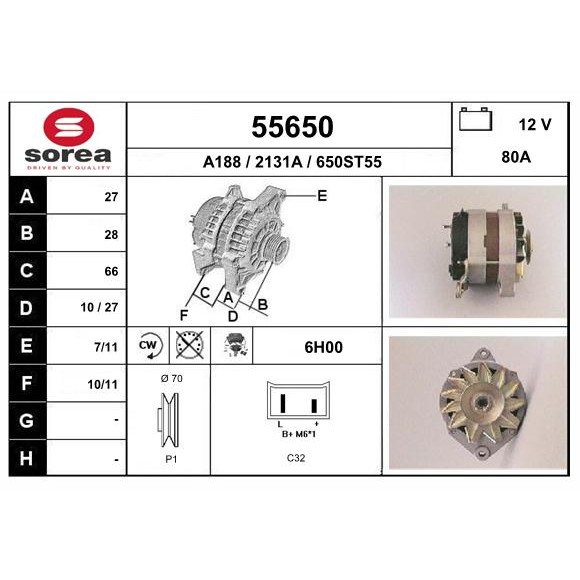 Слика на Алтернатор EAI 55650