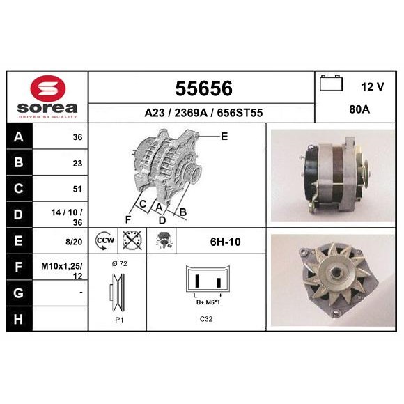 Слика на Алтернатор EAI 55656