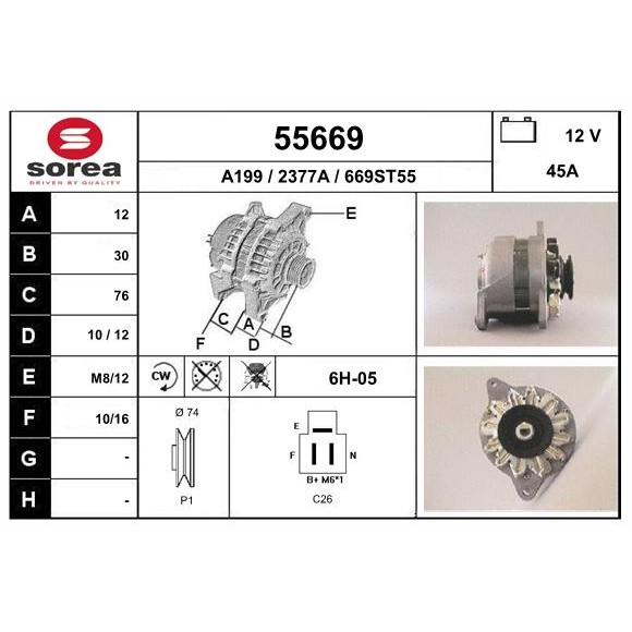 Слика на Алтернатор EAI 55669