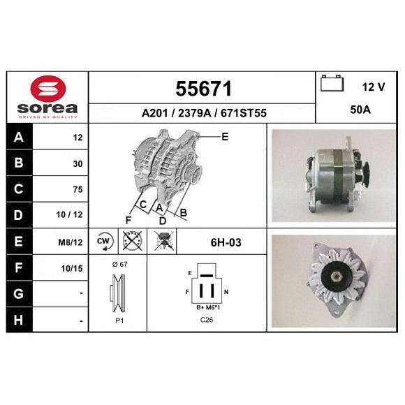 Слика на Алтернатор EAI 55671