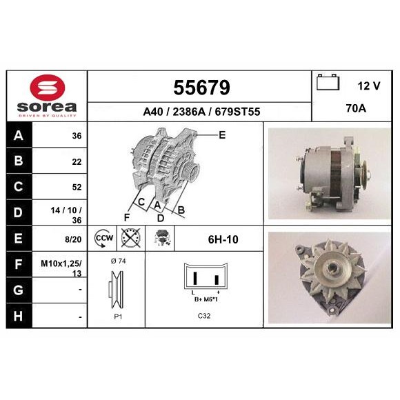 Слика на Алтернатор EAI 55679