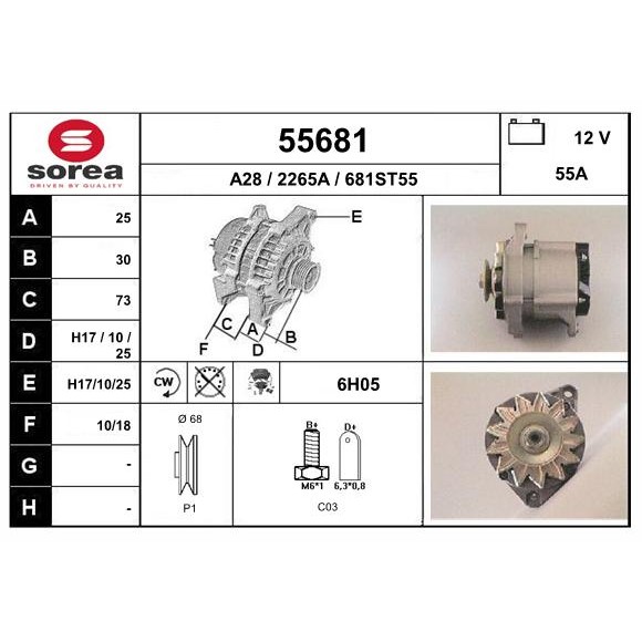 Слика на Алтернатор EAI 55681