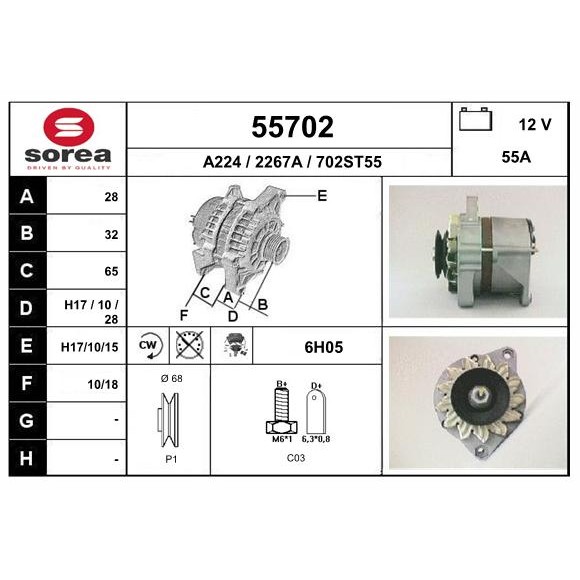 Слика на Алтернатор EAI 55702