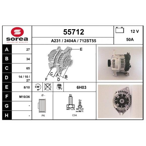 Слика на Алтернатор EAI 55712