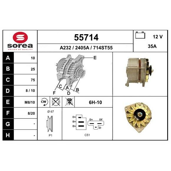 Слика на Алтернатор EAI 55714