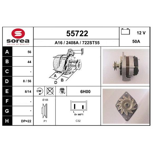 Слика на Алтернатор EAI 55722