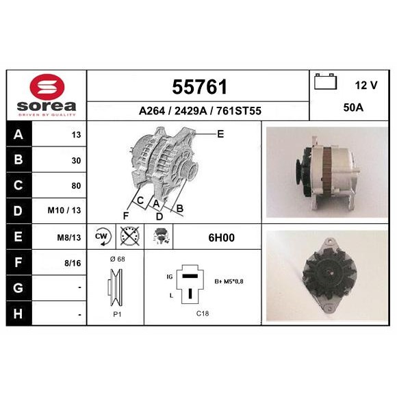 Слика на Алтернатор EAI 55761