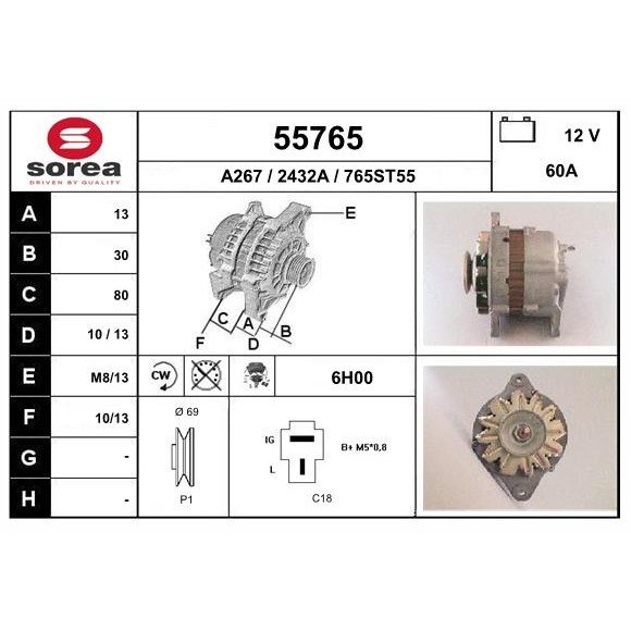 Слика на Алтернатор EAI 55765