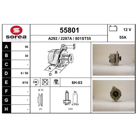 Слика на Алтернатор EAI 55801