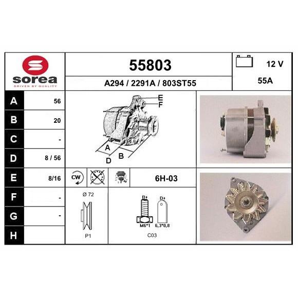 Слика на Алтернатор EAI 55803