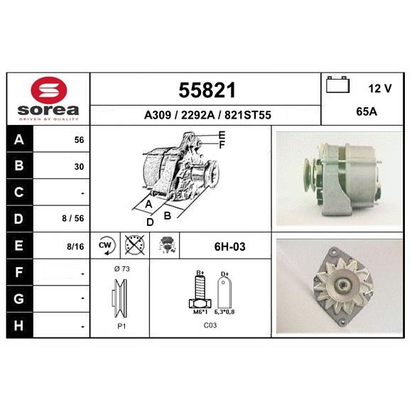 Слика на Алтернатор EAI 55821