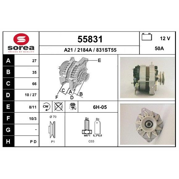 Слика на Алтернатор EAI 55831