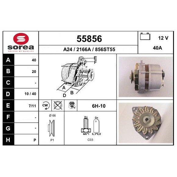 Слика на Алтернатор EAI 55856