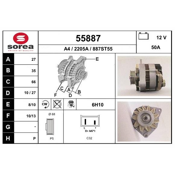 Слика на Алтернатор EAI 55887