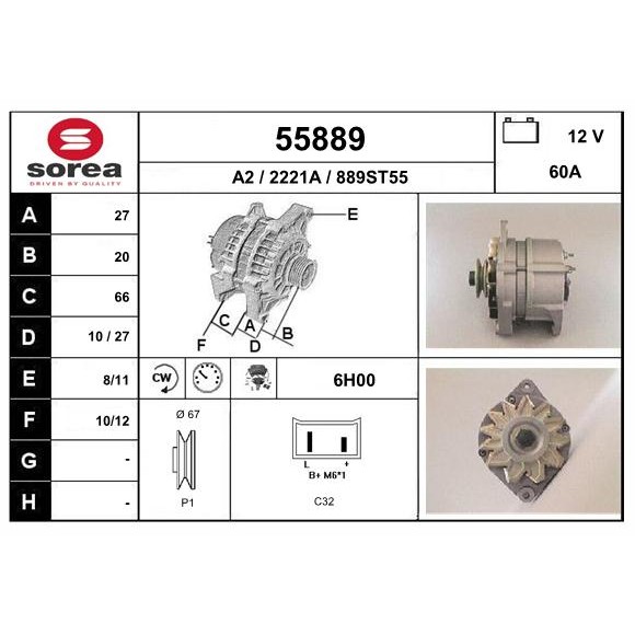 Слика на Алтернатор EAI 55889