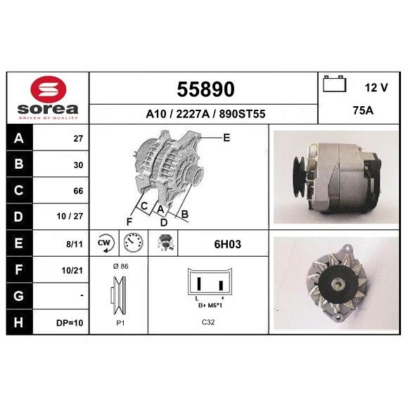 Слика на Алтернатор EAI 55890