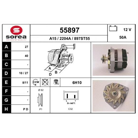 Слика на Алтернатор EAI 55897