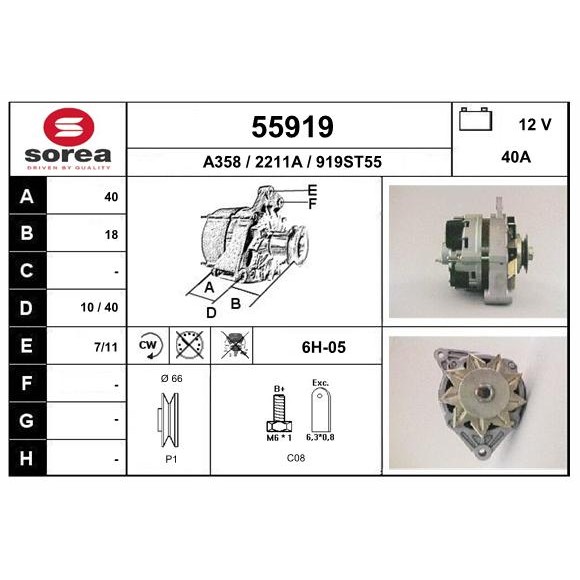 Слика на Алтернатор EAI 55919