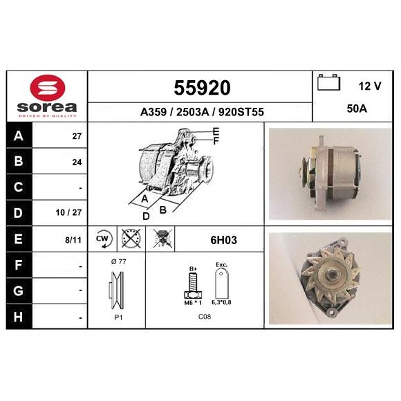 Слика на Алтернатор EAI 55920