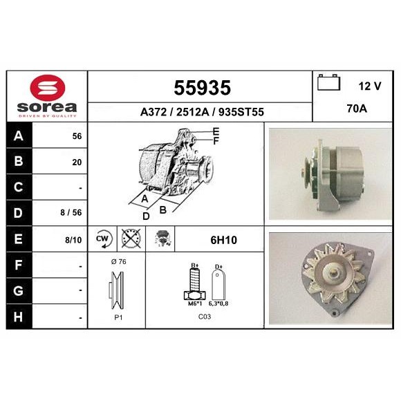 Слика на Алтернатор EAI 55935